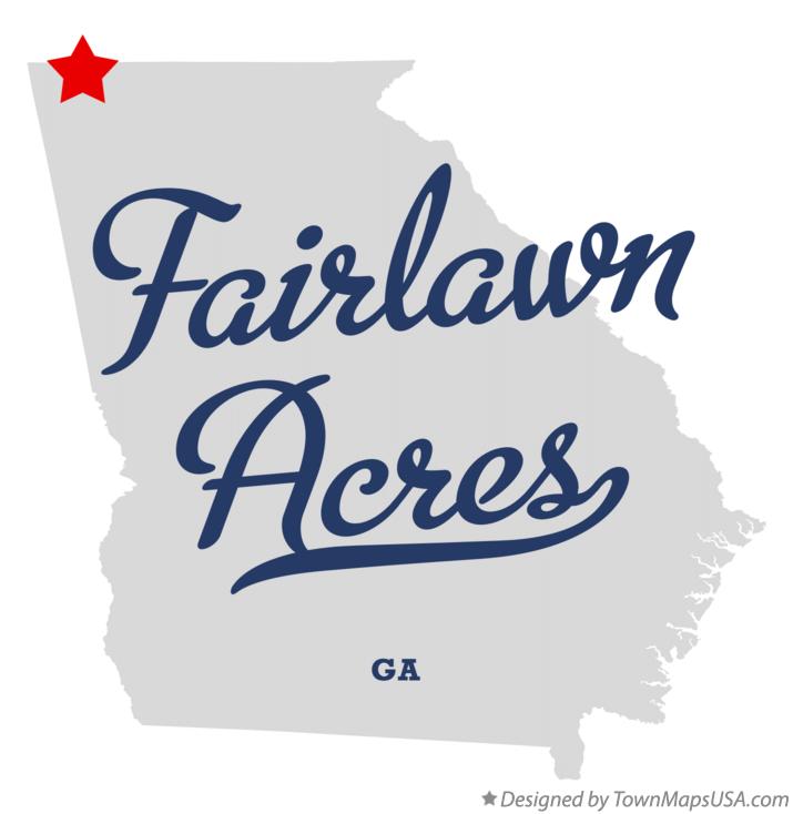 Map of Fairlawn Acres Georgia GA