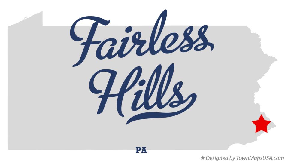Map of Fairless Hills Pennsylvania PA
