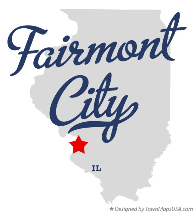 Map of Fairmont City Illinois IL
