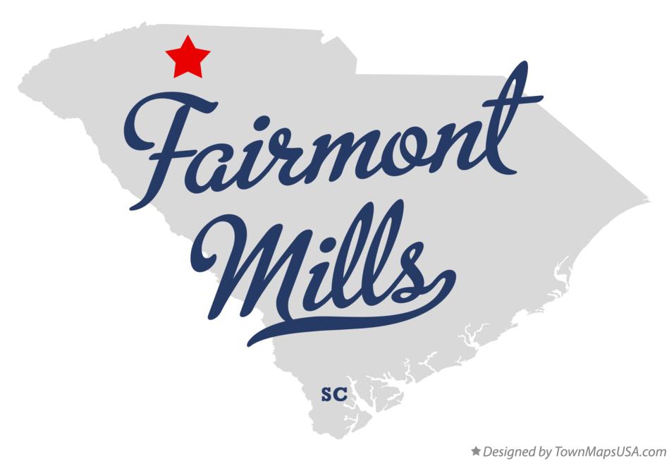 Map of Fairmont Mills South Carolina SC