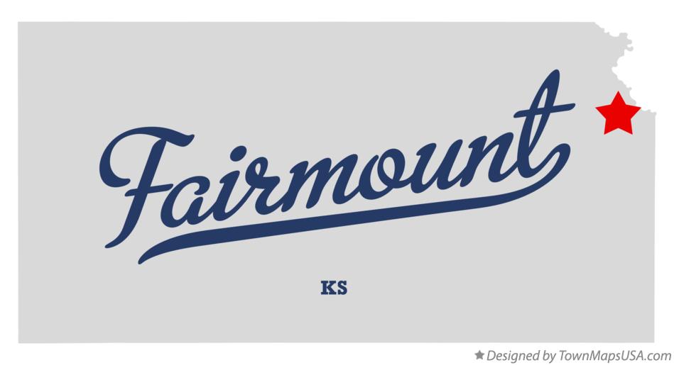 Map of Fairmount Kansas KS