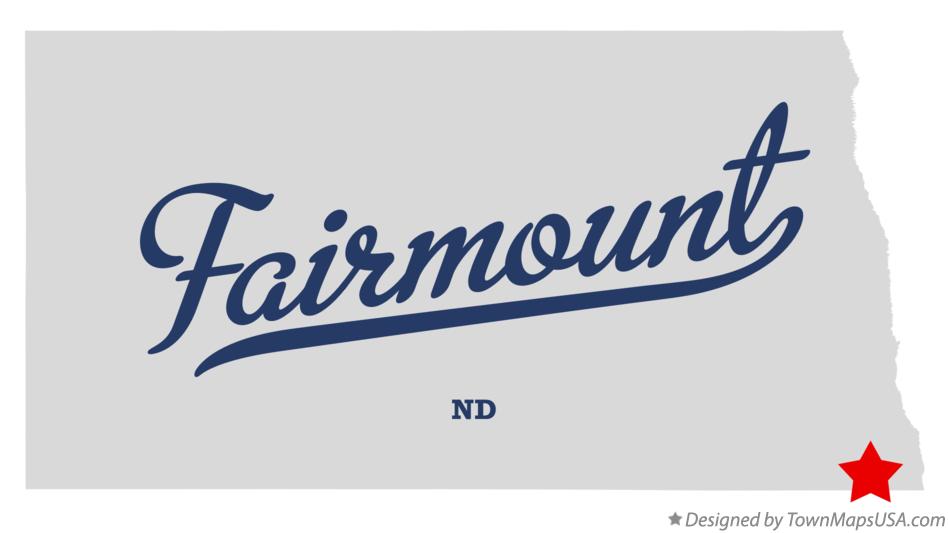Map of Fairmount North Dakota ND