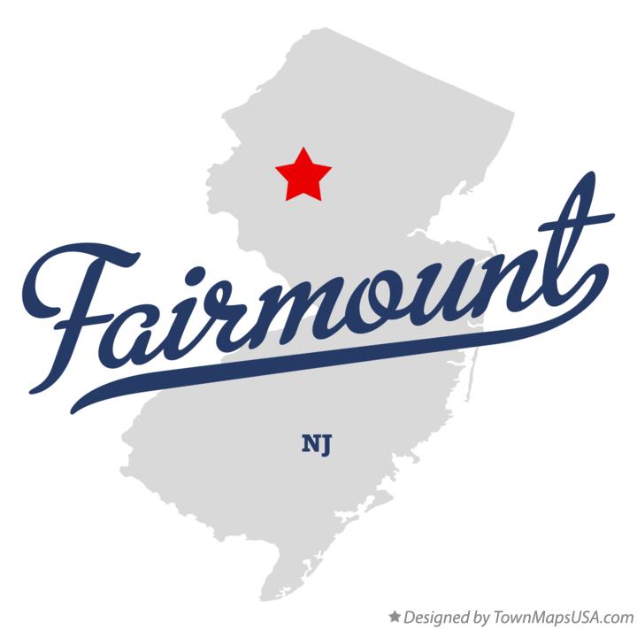 Map of Fairmount New Jersey NJ