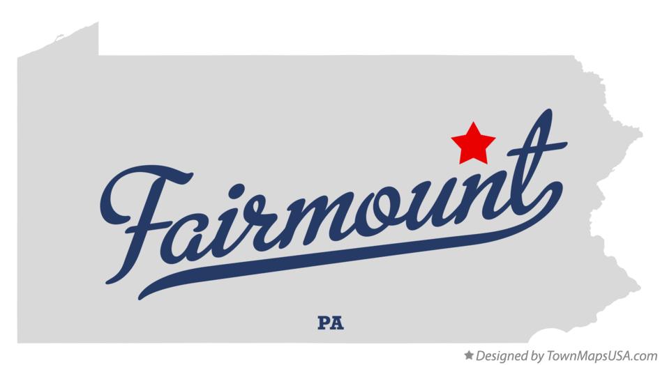 Map of Fairmount Pennsylvania PA