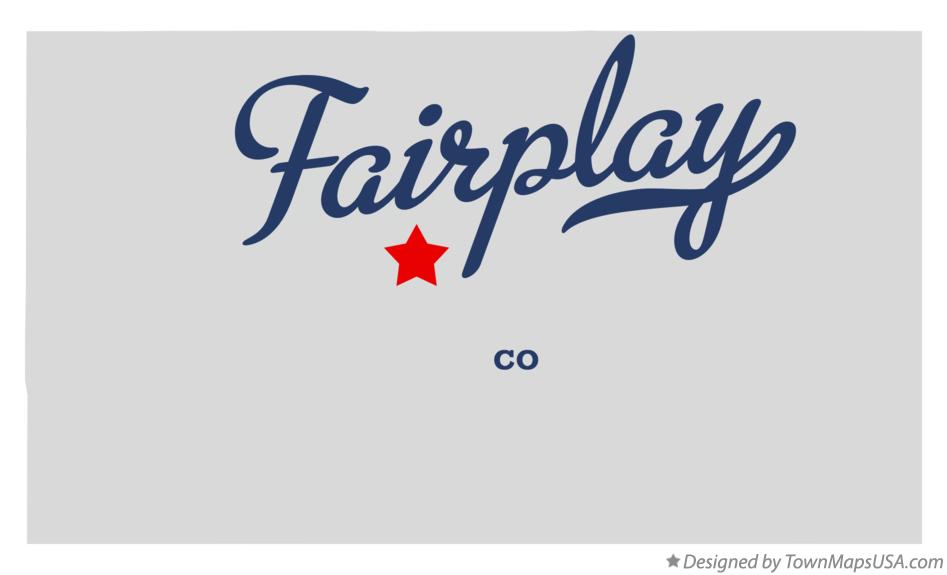 Map of Fairplay Colorado CO