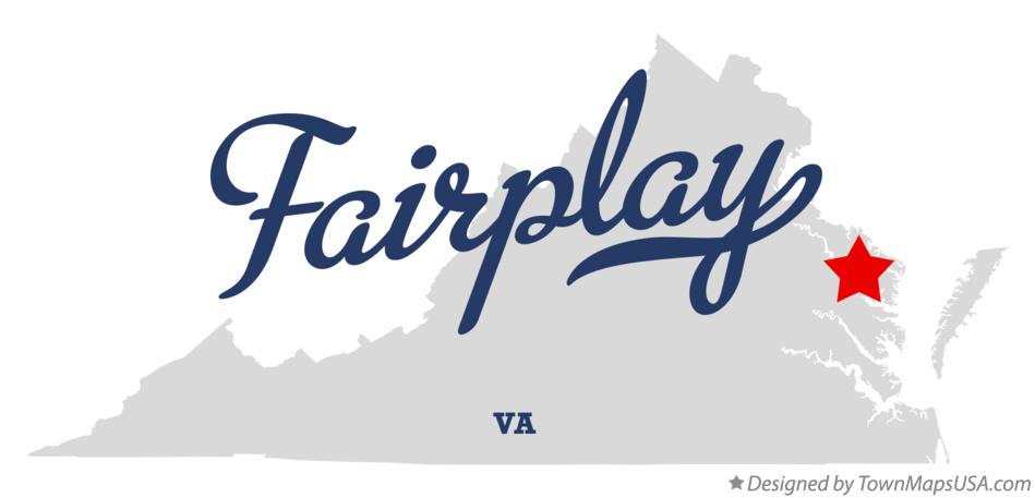 Map of Fairplay Virginia VA
