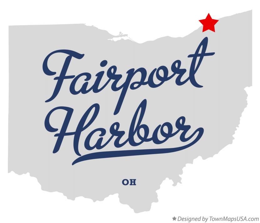 Map of Fairport Harbor Ohio OH