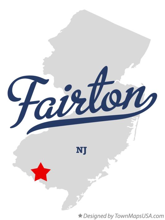 Map of Fairton New Jersey NJ