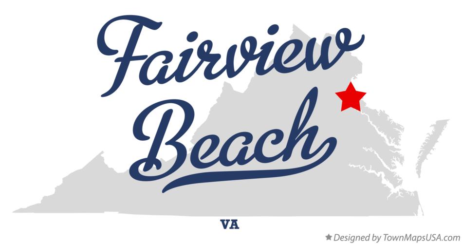 Map of Fairview Beach Virginia VA
