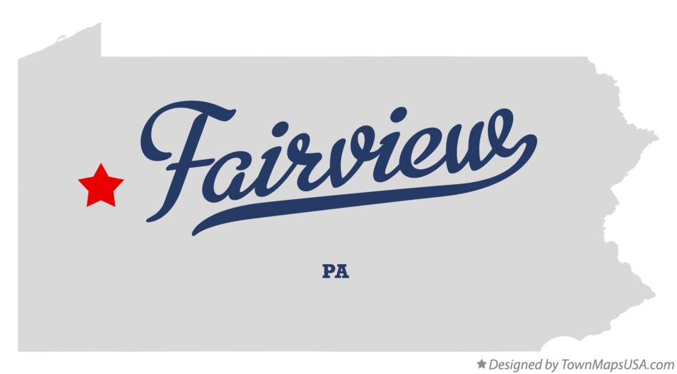 Map of Fairview Pennsylvania PA