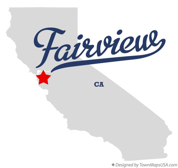 Map of Fairview California CA