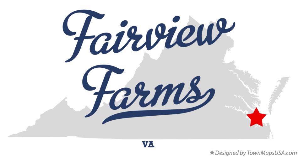 Map of Fairview Farms Virginia VA