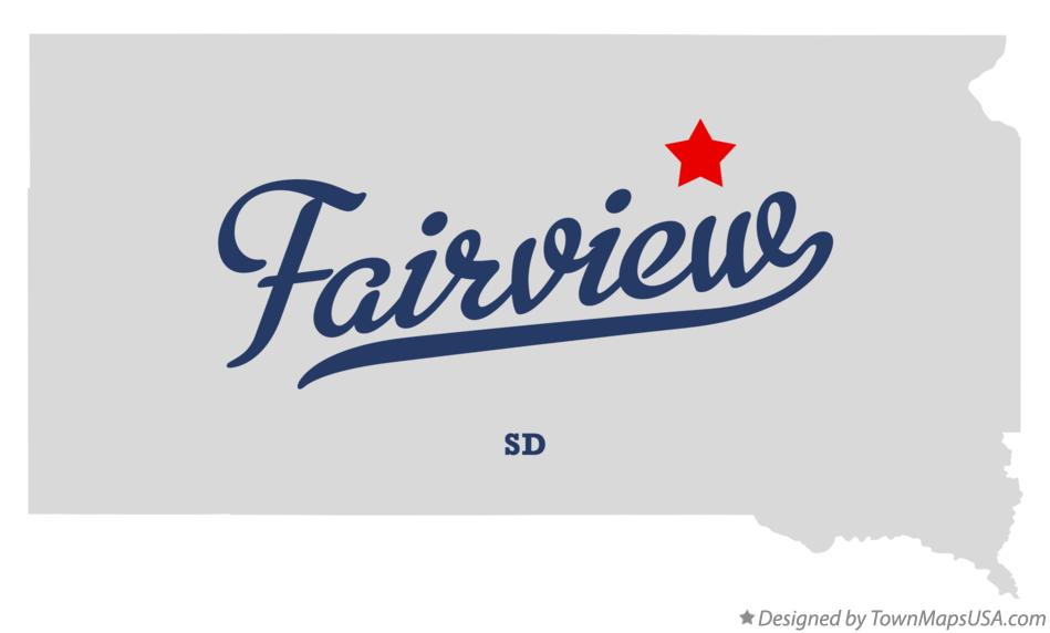 Map of Fairview South Dakota SD