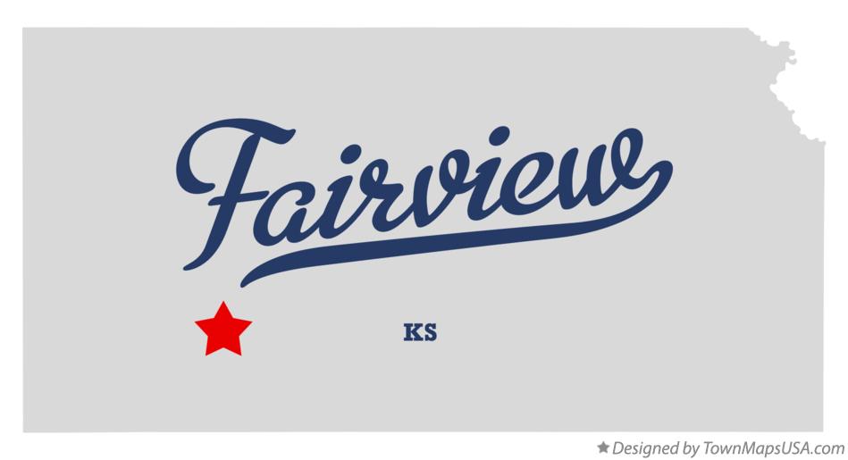 Map of Fairview Kansas KS