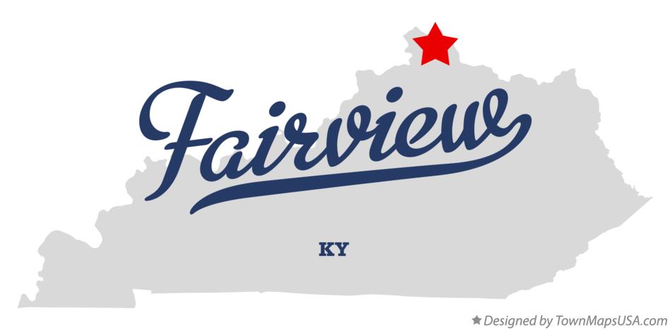 Map of Fairview Kentucky KY