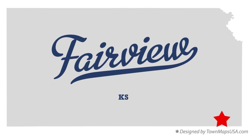 Map of Fairview Kansas KS
