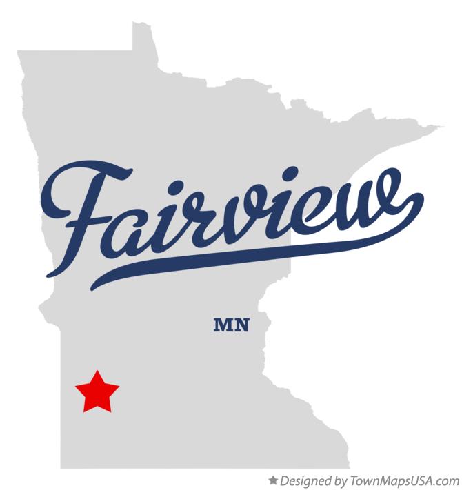 Map of Fairview Minnesota MN