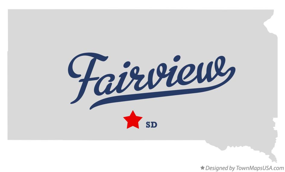 Map of Fairview South Dakota SD