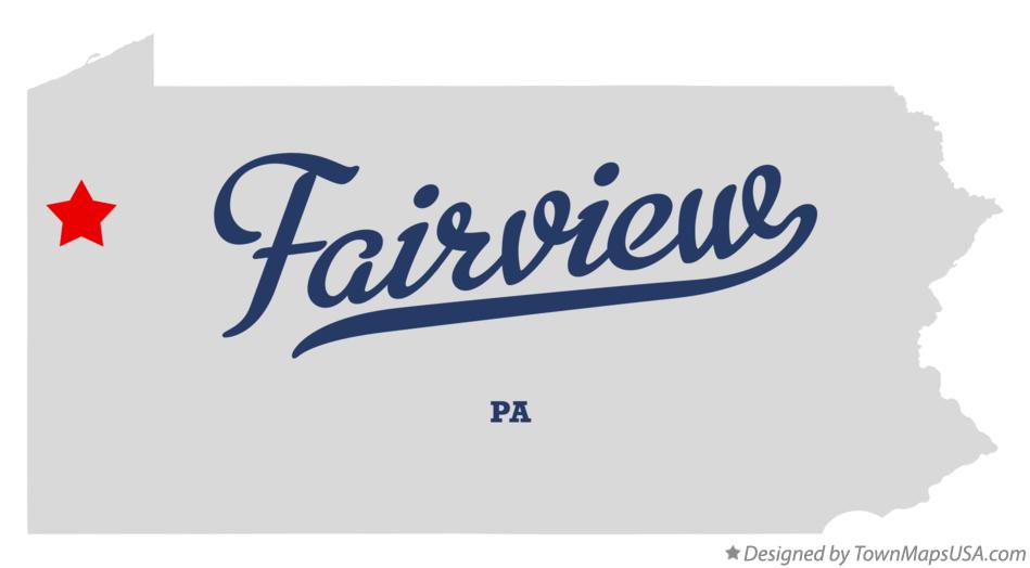 Map of Fairview Pennsylvania PA