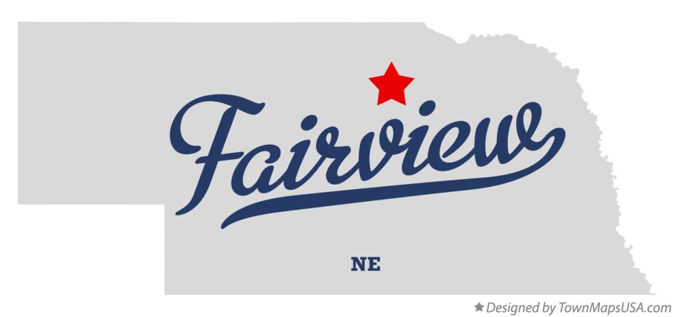 Map of Fairview Nebraska NE