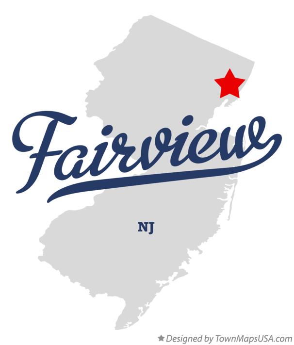 Map of Fairview New Jersey NJ
