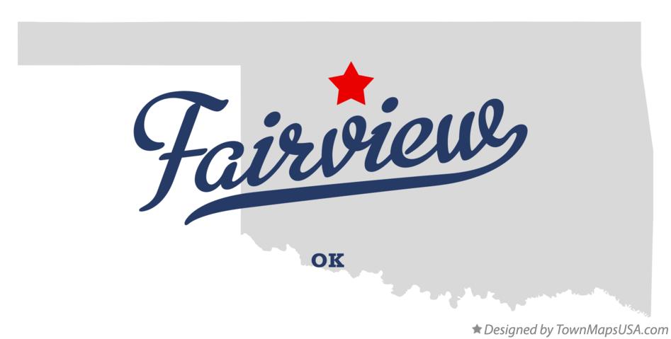 Map of Fairview Oklahoma OK