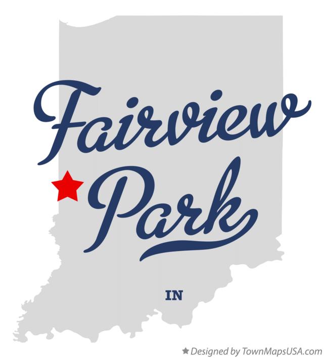 Map of Fairview Park Indiana IN