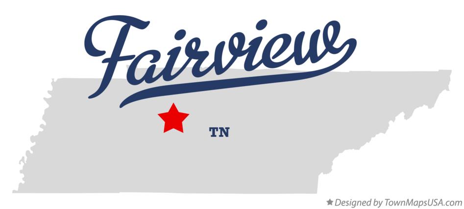 Map of Fairview Tennessee TN