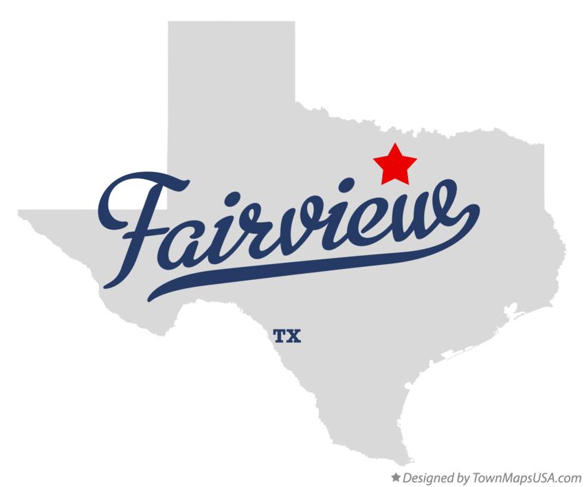 Map of Fairview Texas TX