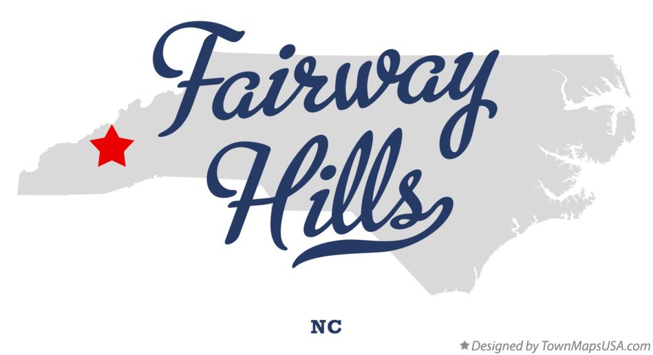Map of Fairway Hills North Carolina NC
