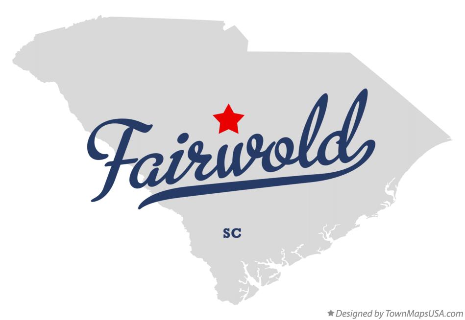 Map of Fairwold South Carolina SC