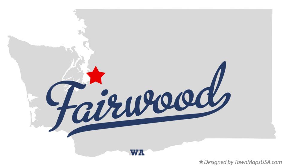 Map of Fairwood Washington WA