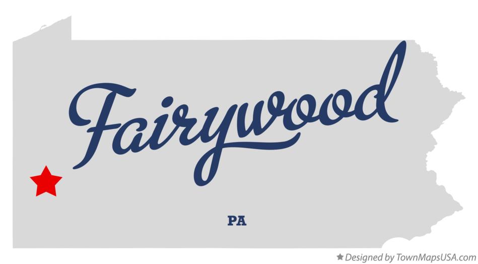 Map of Fairywood Pennsylvania PA