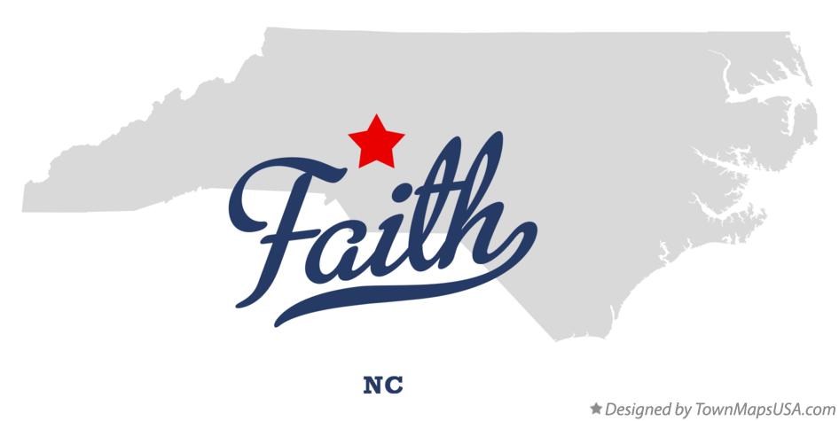 Map of Faith North Carolina NC