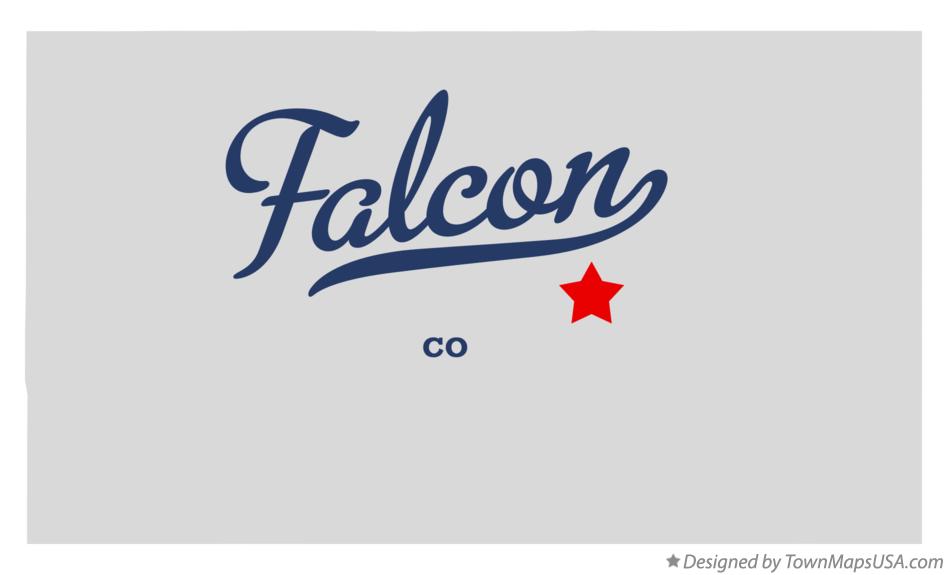 Map of Falcon Colorado CO