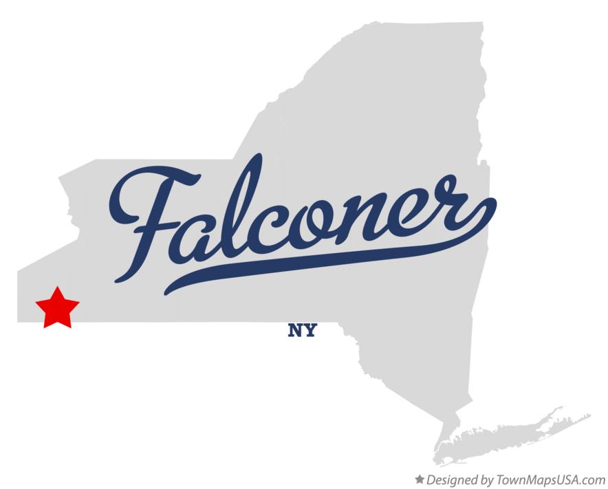 Map of Falconer New York NY