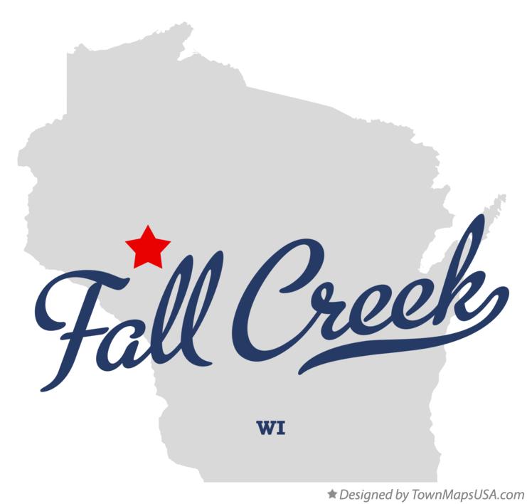 Map of Fall Creek Wisconsin WI