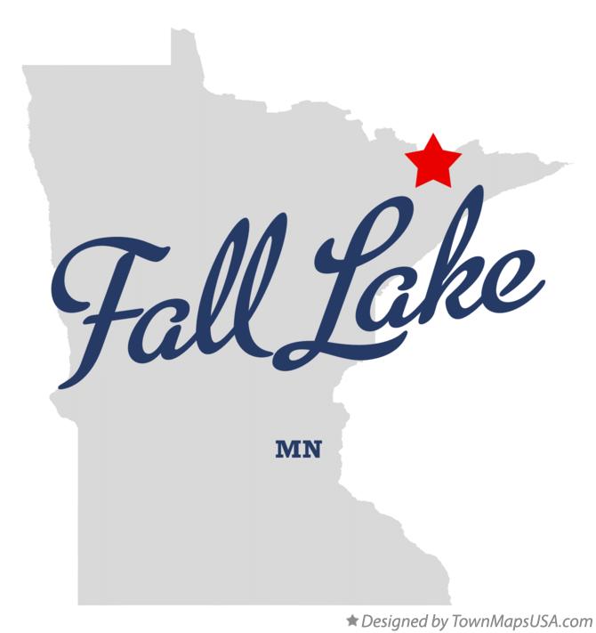 Map of Fall Lake Minnesota MN
