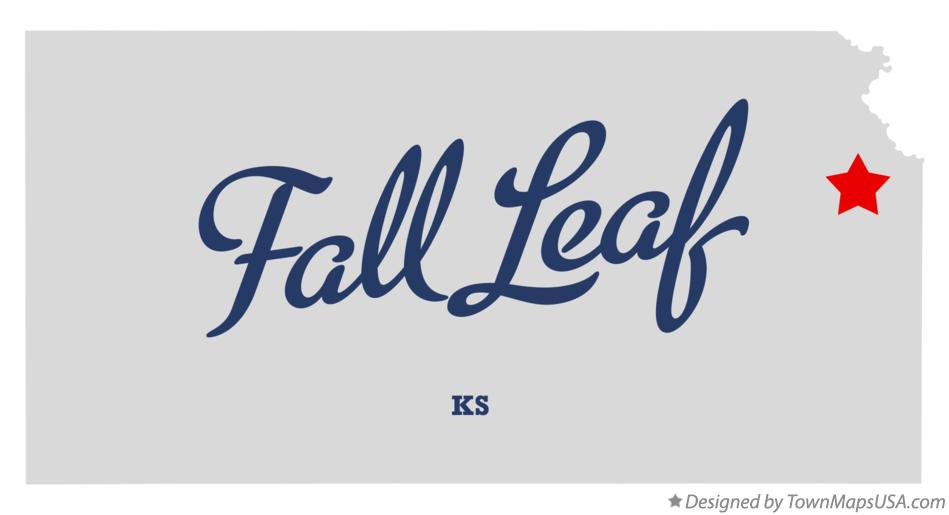 Map of Fall Leaf Kansas KS