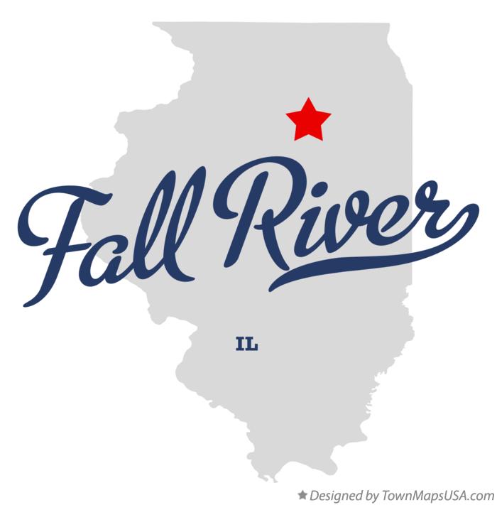 Map of Fall River Illinois IL