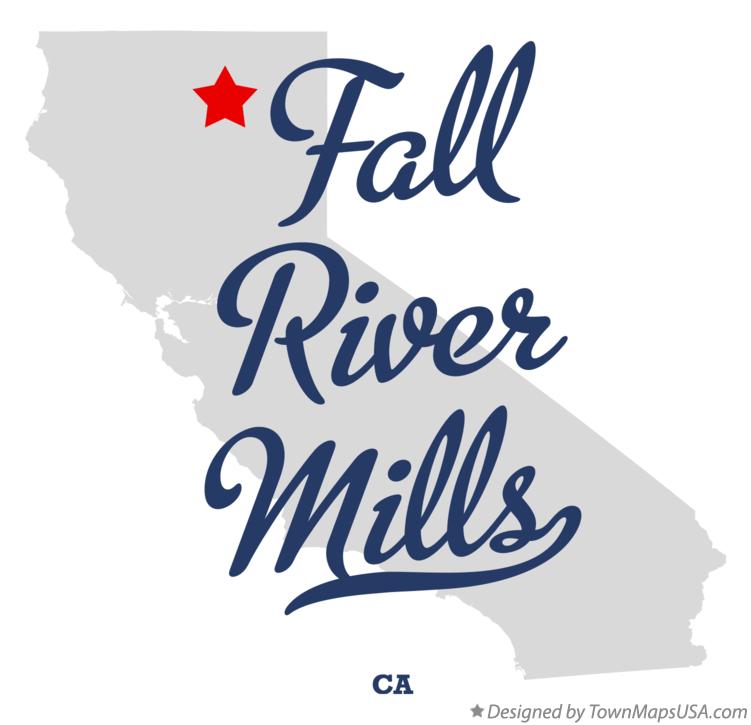 Map of Fall River Mills California CA