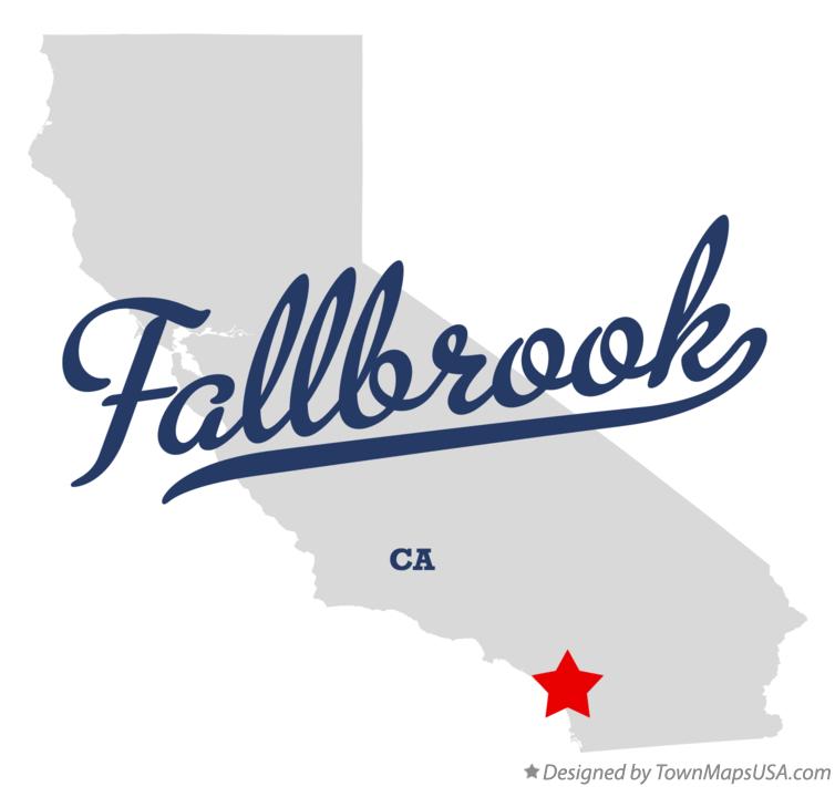 Map of Fallbrook California CA