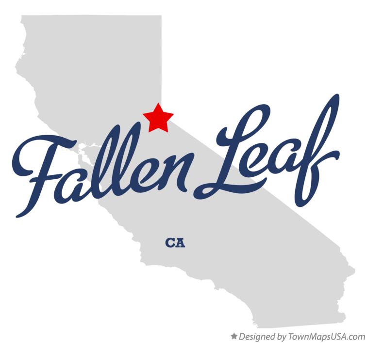 Map of Fallen Leaf California CA