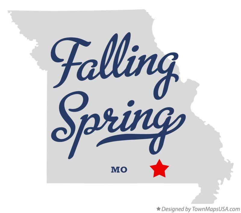 Map of Falling Spring Missouri MO