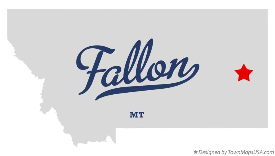 Map of Fallon Montana MT