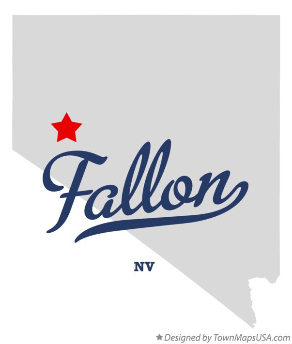 Map of Fallon Nevada NV