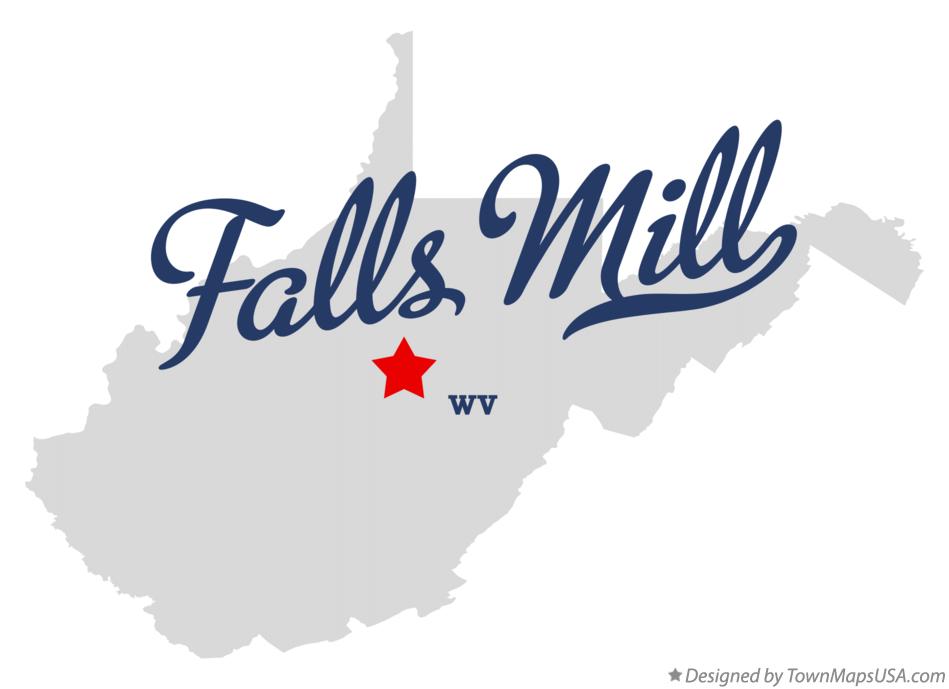 Map of Falls Mill West Virginia WV