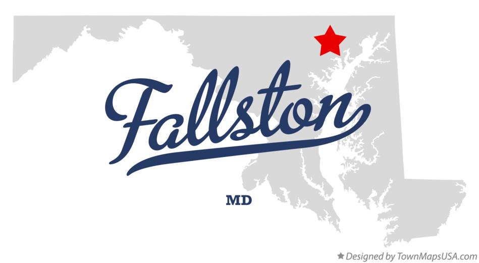 Map of Fallston Maryland MD