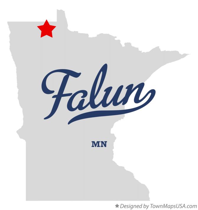 Map of Falun Minnesota MN