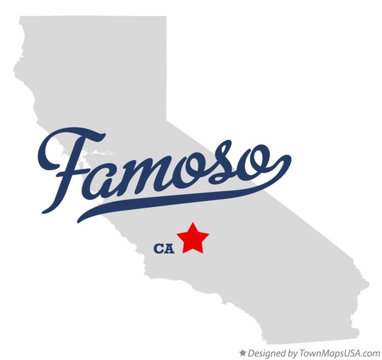 Map of Famoso California CA